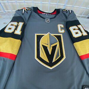 Authentic Golden Knights Grey "C" Mark Stone Jersey size 50